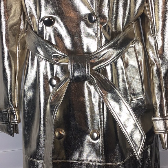 Amylynn gold trench coat - Picture 3 of 6